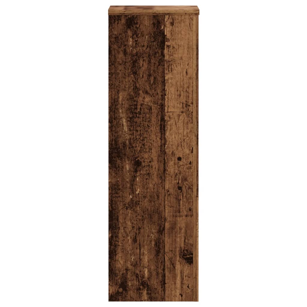 Plant Stand 2pcs Old Wood 25x25x80 cm Engineered Wood