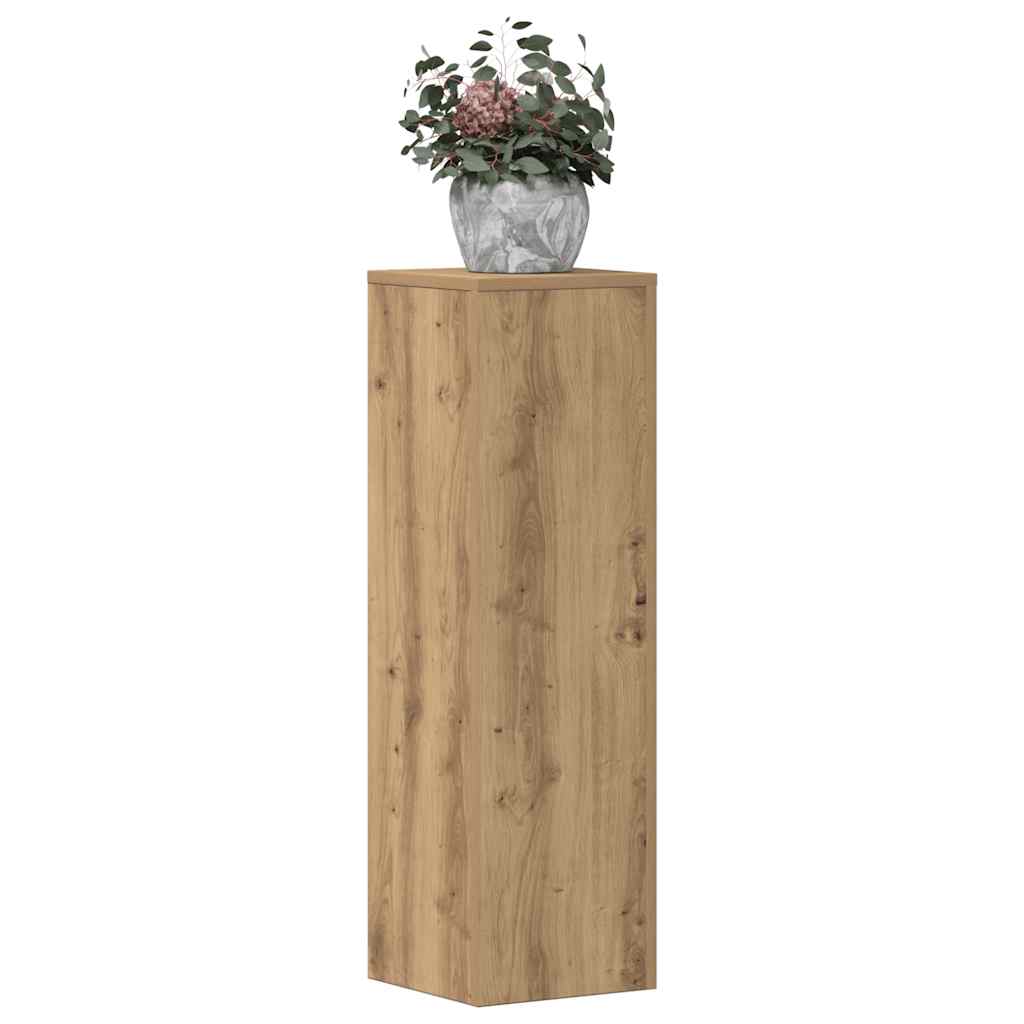 Plant Stands 2 pcs Artisan Oak 25x25x80 cm Engineered Wood