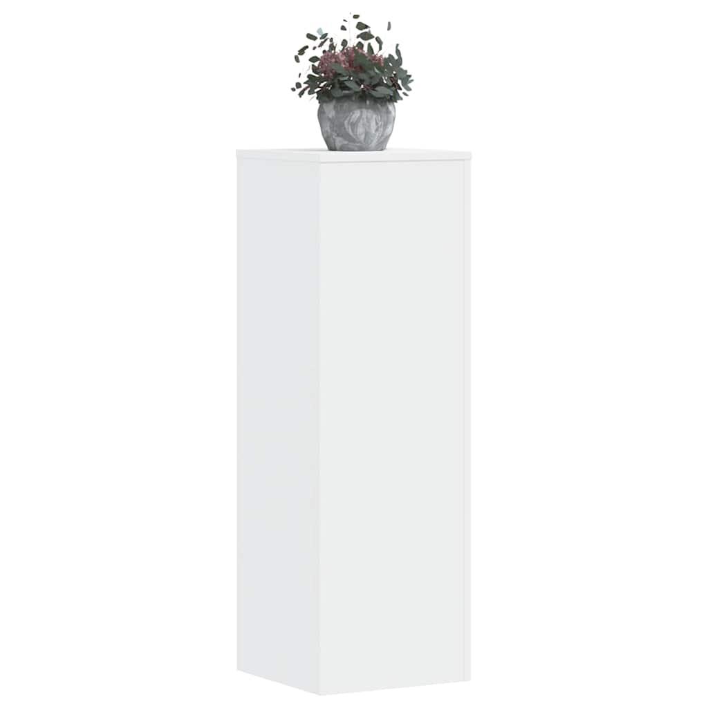 Plant Stand White 33x33x100 cm Engineered Wood
