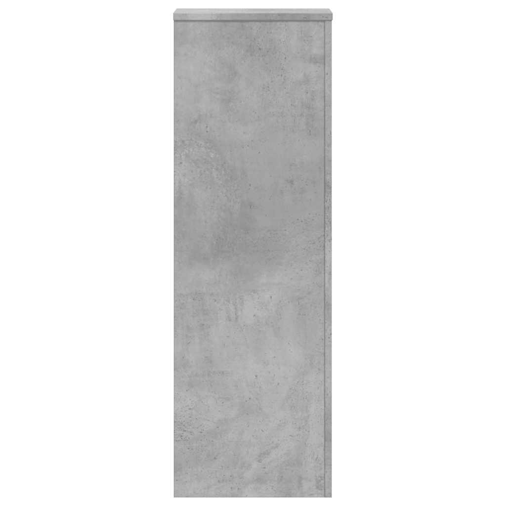 Plant Stand Concrete Grey 33x33x100 cm Engineered Wood