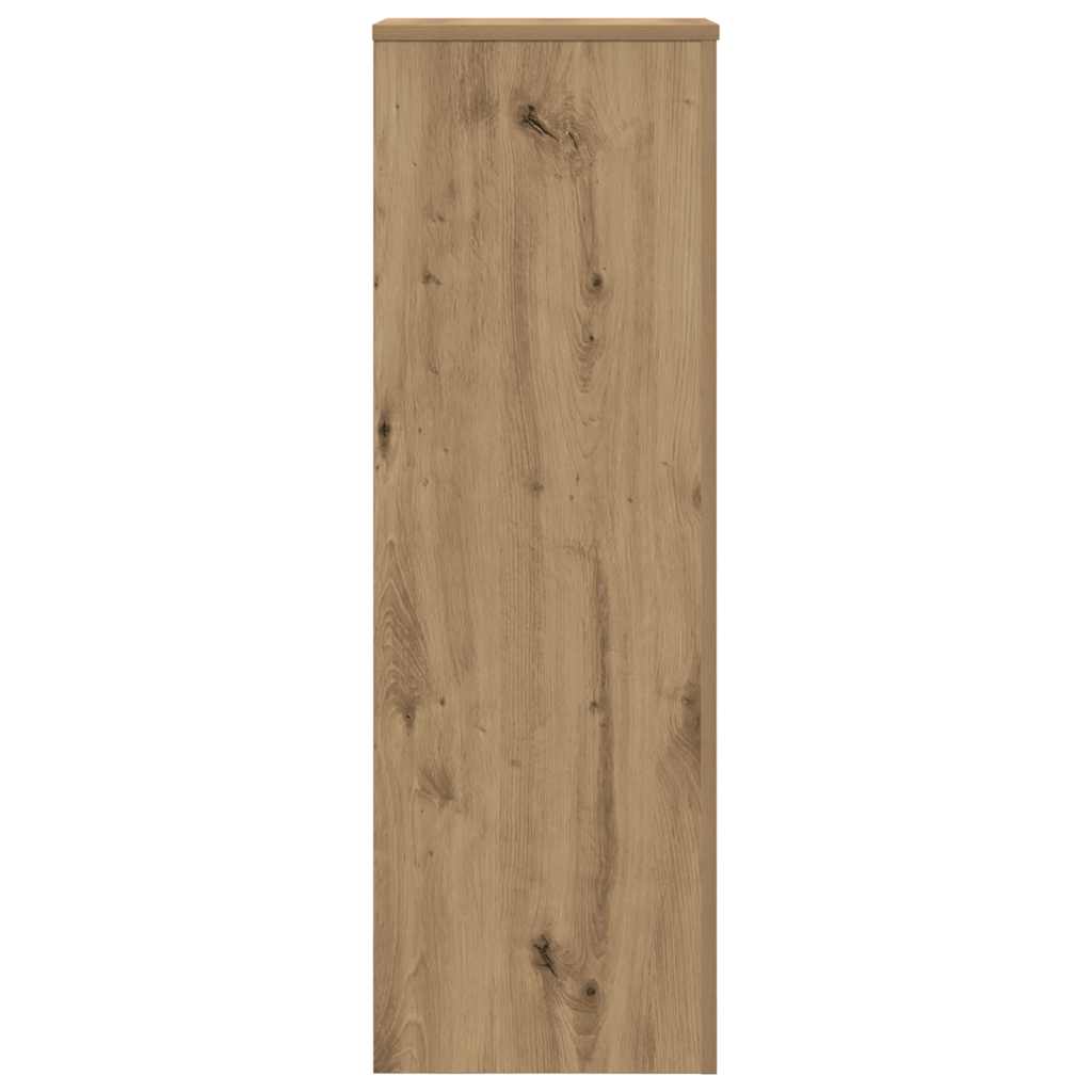 Plant Stand Artisan Oak 33x33x100 cm Engineered Wood