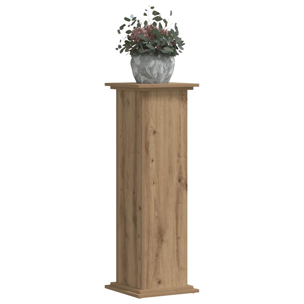 Plant Stand Artisan Oak 33x33x100 cm Engineered Wood
