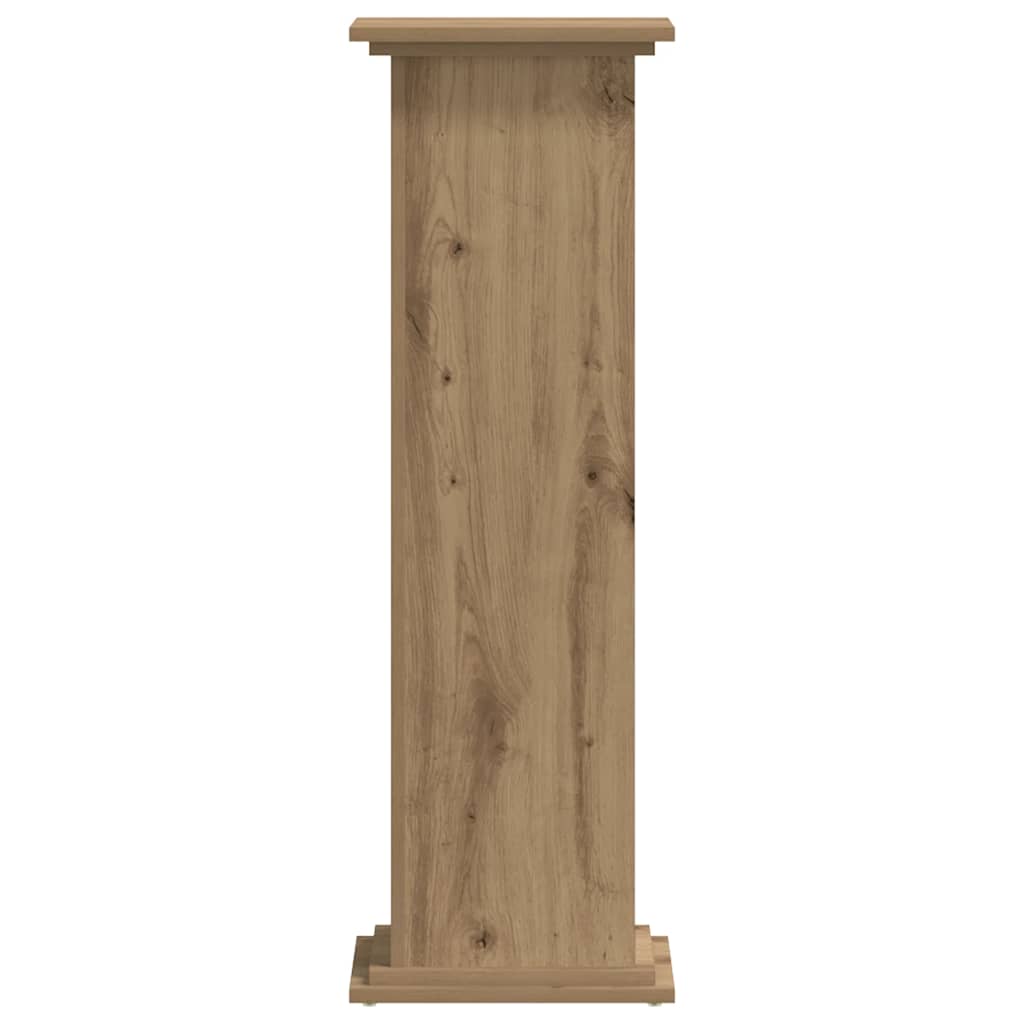 Plant Stand Artisan Oak 33x33x100 cm Engineered Wood