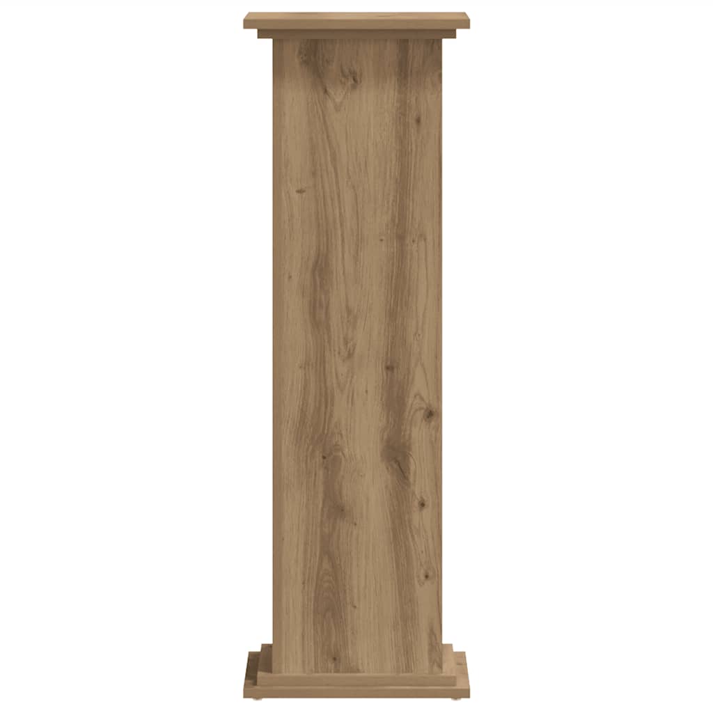 Plant Stand Artisan Oak 33x33x100 cm Engineered Wood
