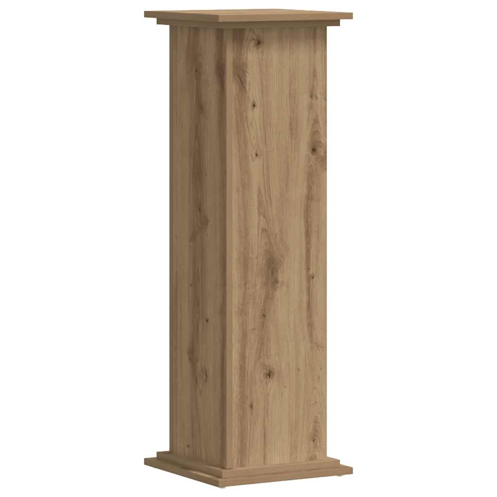 Plant Stand Artisan Oak 33x33x100 cm Engineered Wood