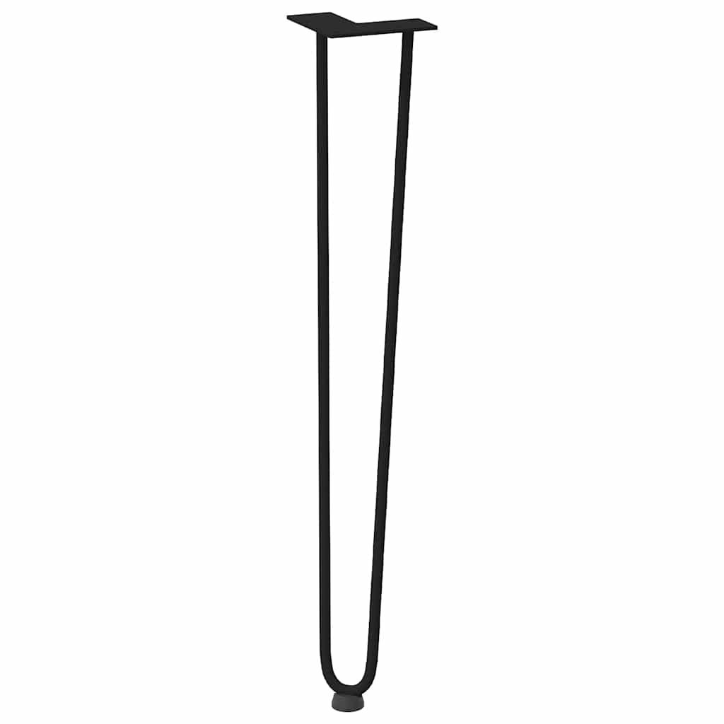 hairpin legs for console tables for Console Table 4 pcs Black 72 cm Solid Steel