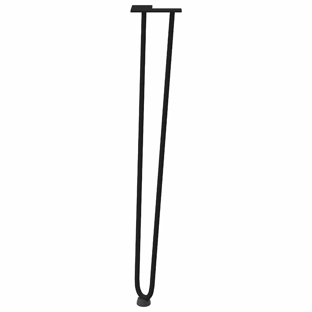 hairpin legs for console tables for Console Table 4 pcs Black 72 cm Solid Steel