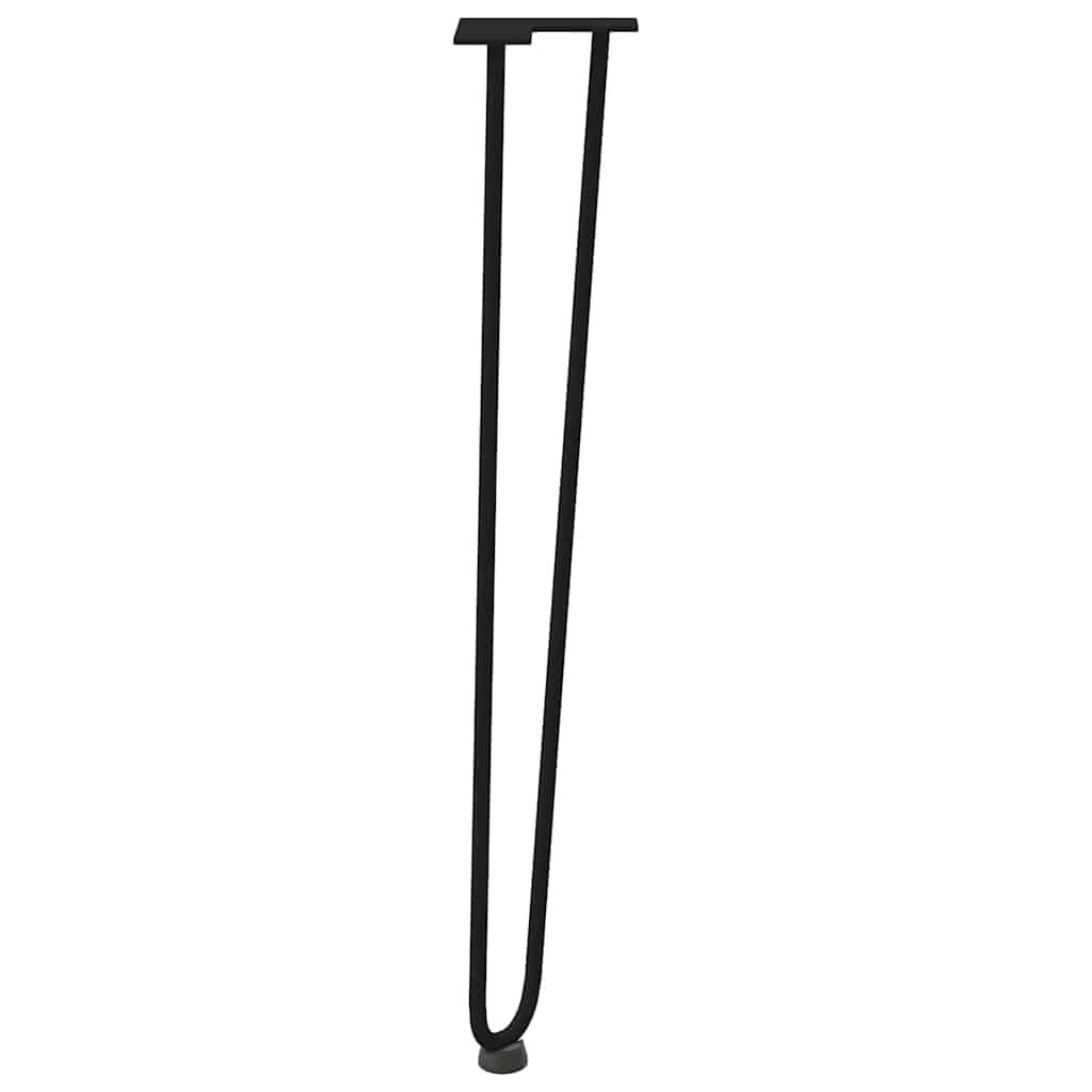 hairpin legs for console tables for Console Table 4 pcs Black 72 cm Solid Steel