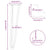 Hairpin Legs for Coffee Table 4 pcs Black 42 cm Solid Steel