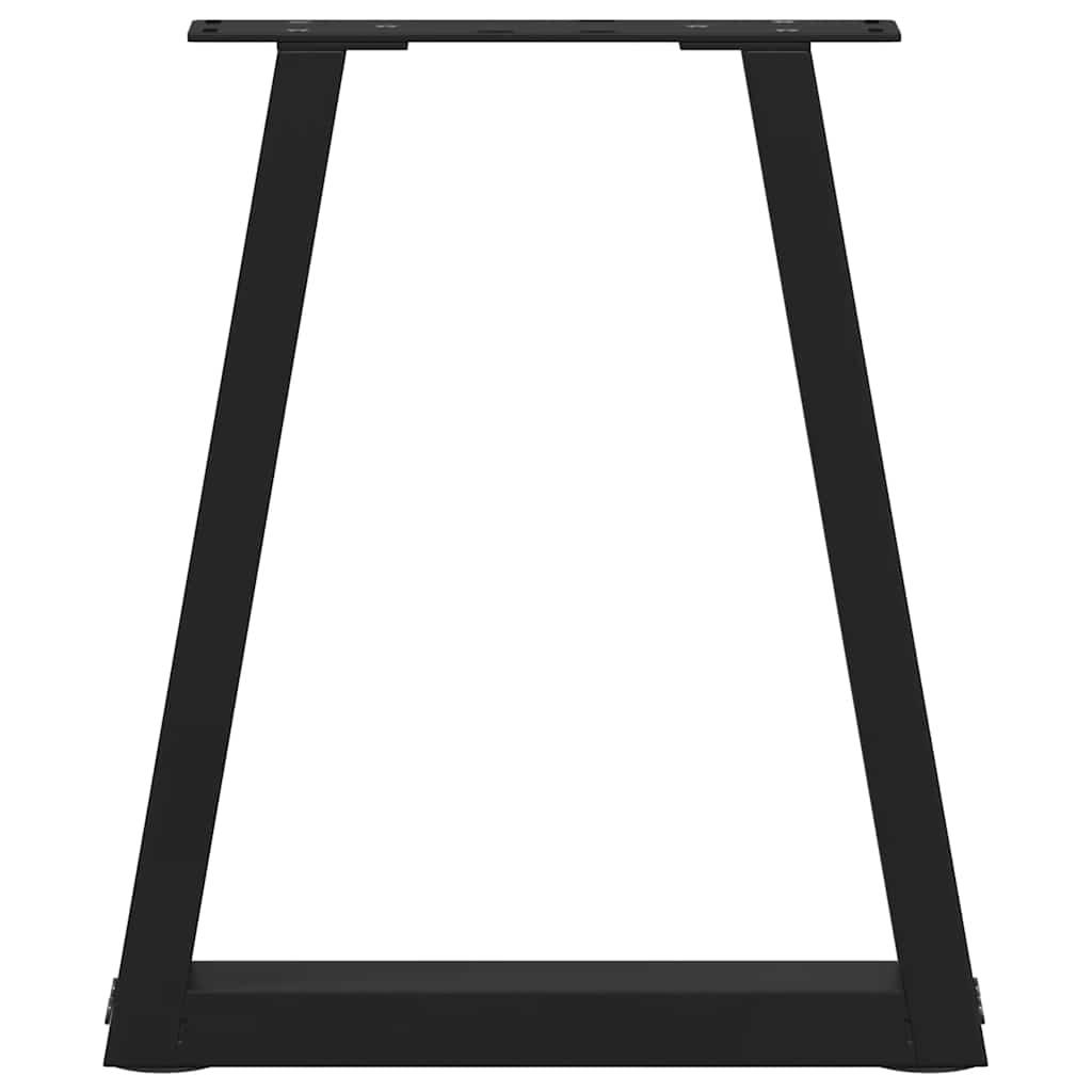 Coffee Table Legs V-Shape 2 pcs Black 28x(42-43.3) cm Steel