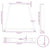 Coffee Table Legs V-Shape 2 pcs Black 28x(42-43.3) cm Steel