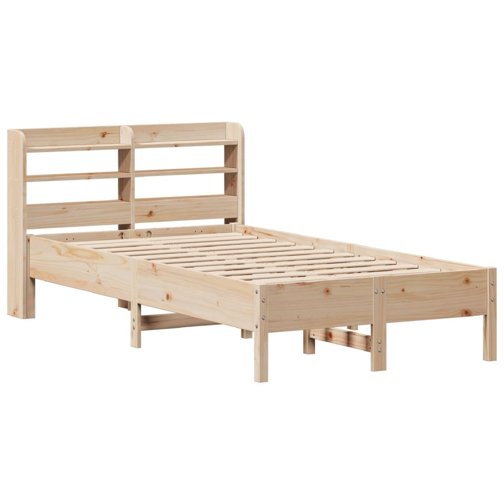 Bed Frame without Mattress 90x190 cm Solid Wood Pine