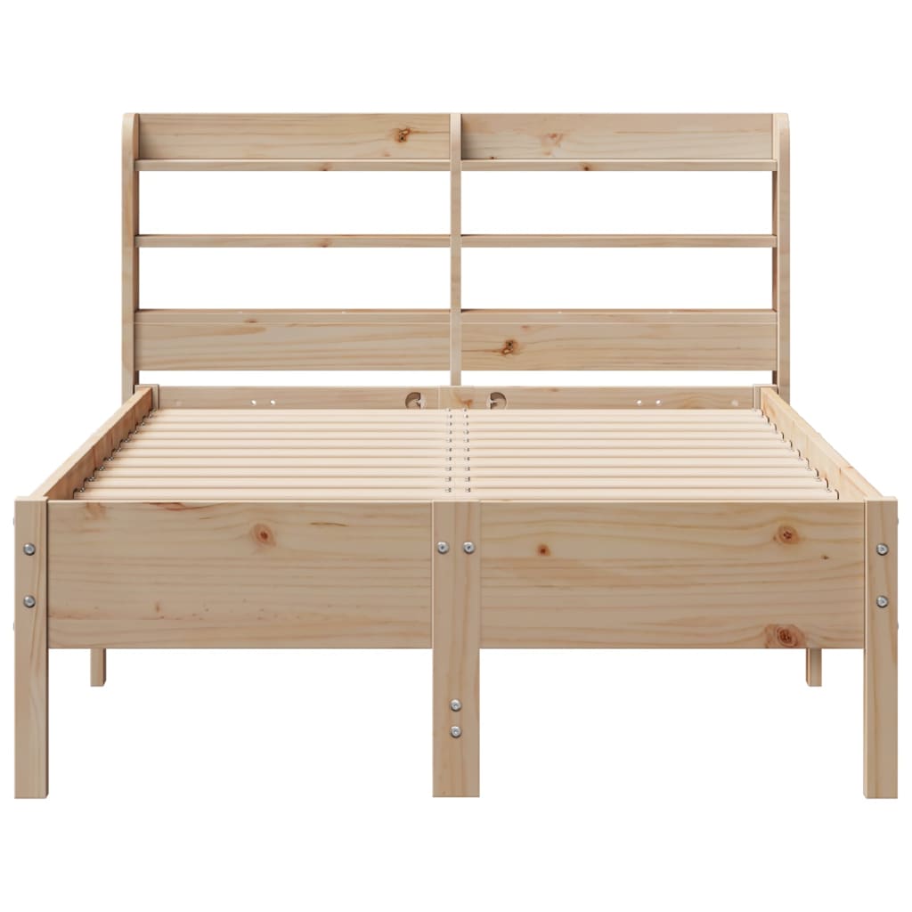 Bed Frame without Mattress 90x190 cm Solid Wood Pine