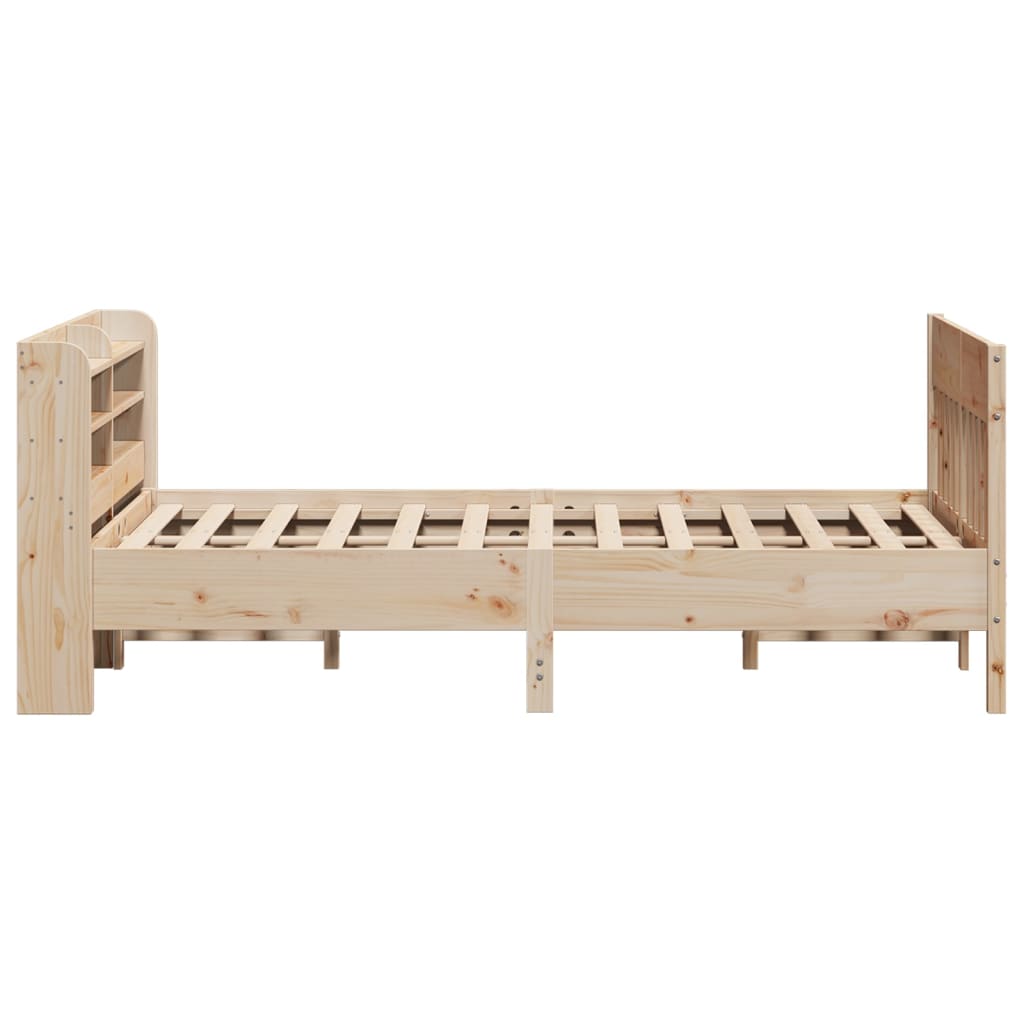 Bed Frame without Mattress 150x200 cm Solid Wood Pine