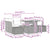 Garden Dining Set Manual 7 pcs Black and Brown 100 x 55 x 73 cm
