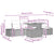 Garden Dining Set with Cushion 6 pcs Black and Brown