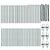 Fence Post 52 pcs Green 3.2 x 3.2 x 100 cm Steel