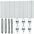 Fence Post 26 pcs Green 3.2 x 3.2 x 170 cm Steel