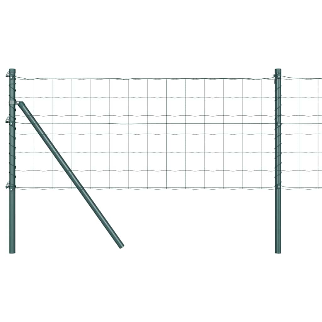 Fence with Post Green 0,8 x 10 m Steel