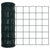 Fence with Posts Green 0.8 x 25 m Steel