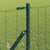 Fence with Posts Green 1 x 25 m Steel