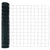 Fence with Posts Green 1 x 25 m Steel