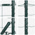 Fence with Posts Green 1.2 x 25 m Steel