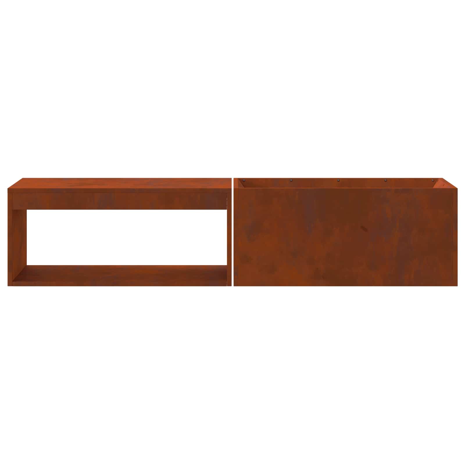 Fire Pit Brown 160 x 45 x 35 cm Steel