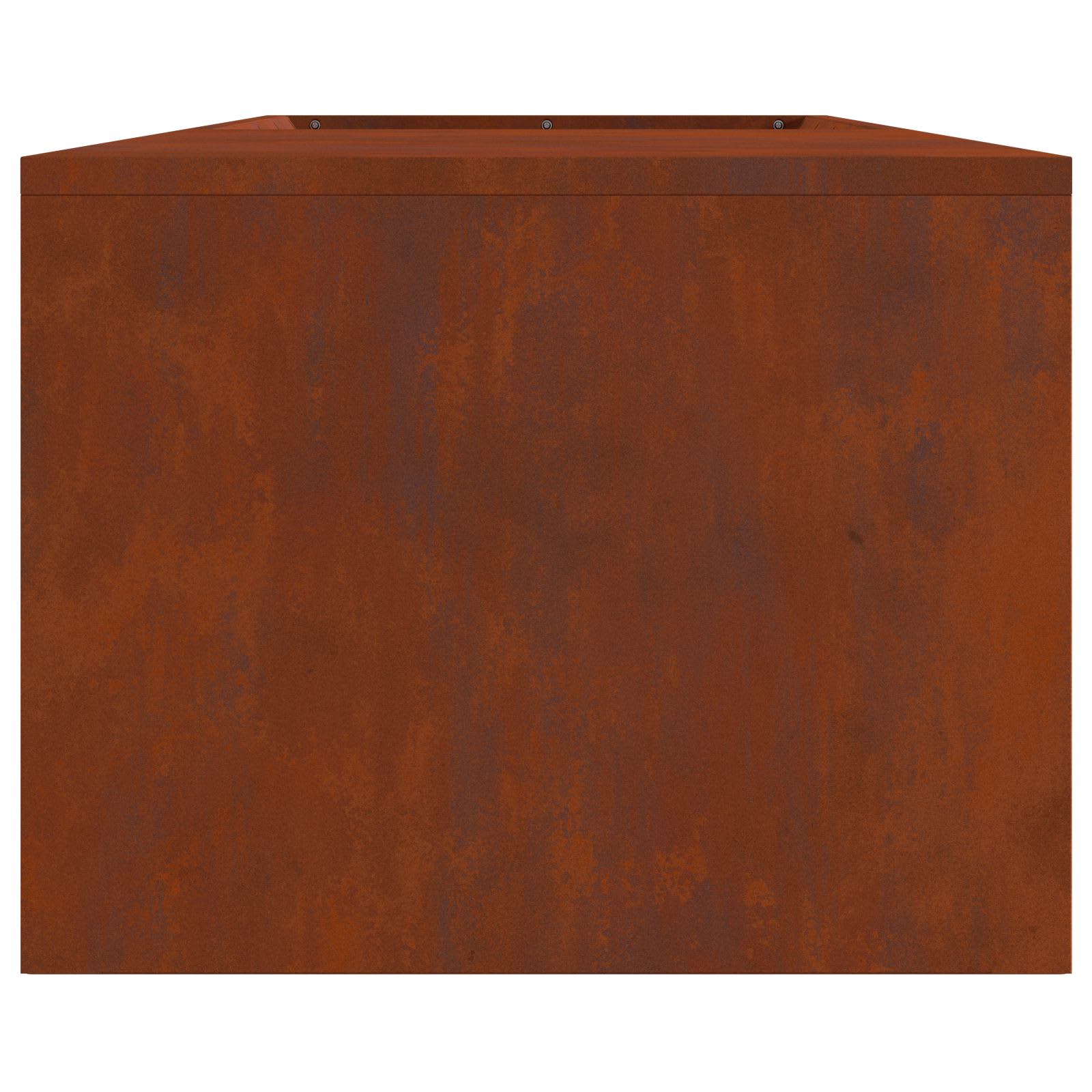Fire Pit Brown 160 x 45 x 35 cm Steel