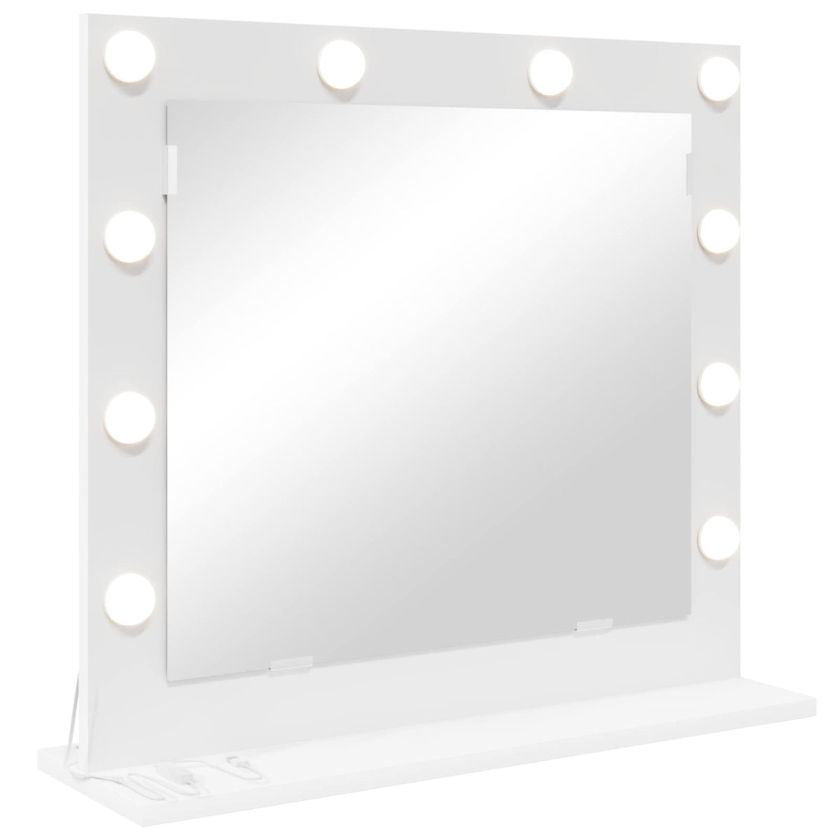 Vanity Mirror White 60 x 55 x 18 cm Glass and Engineered wood