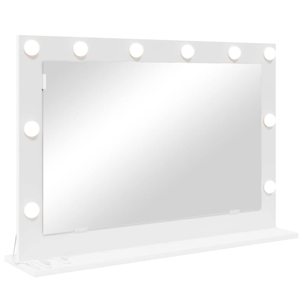 Vanity Mirror White 80 x 15 x 18 cm Glass and Engineered wood