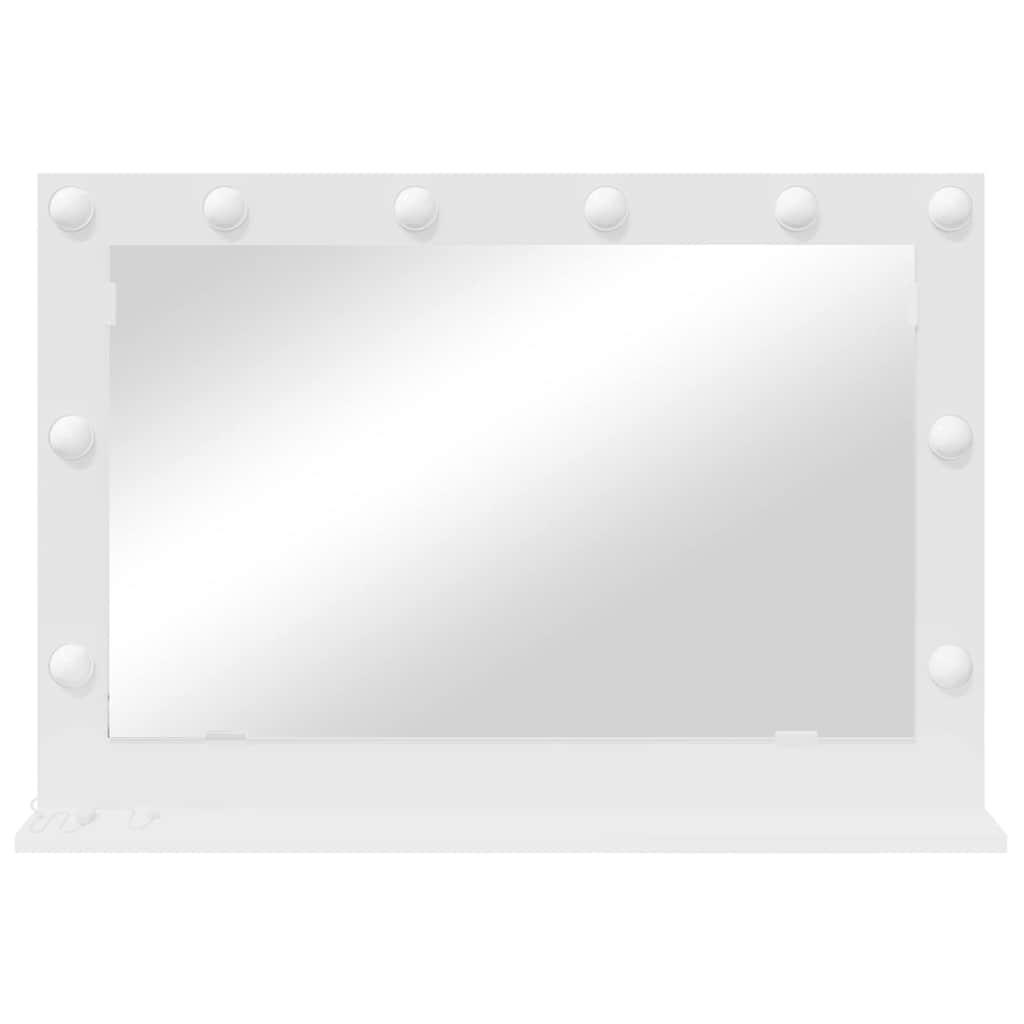 Vanity Mirror White 80 x 15 x 18 cm Glass and Engineered wood