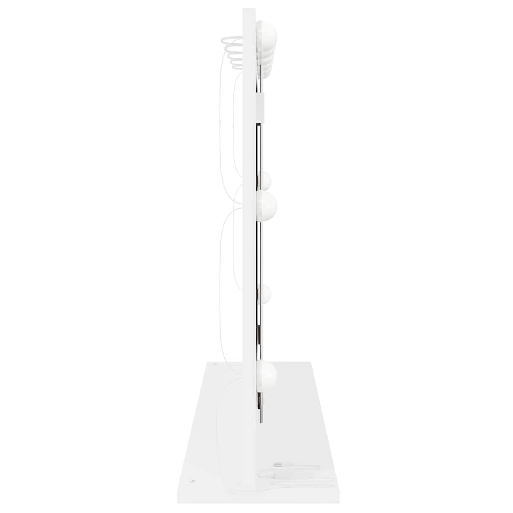 Vanity Mirror White 80 x 15 x 18 cm Glass and Engineered wood