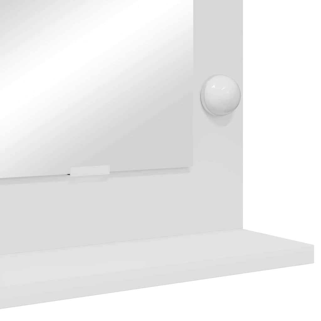 Vanity Mirror White 100 x 55 x 18 cm Glass and Engineered wood