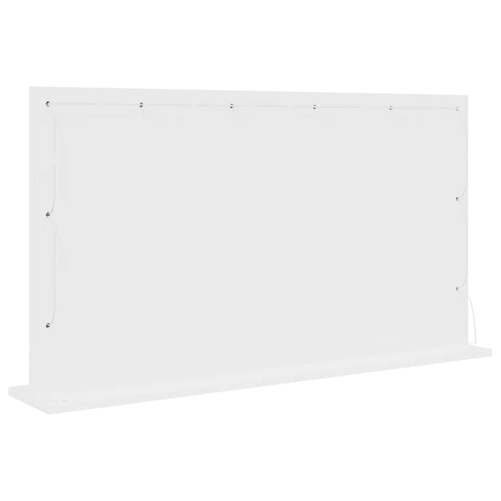 Vanity Mirror White 100 x 55 x 18 cm Glass and Engineered wood