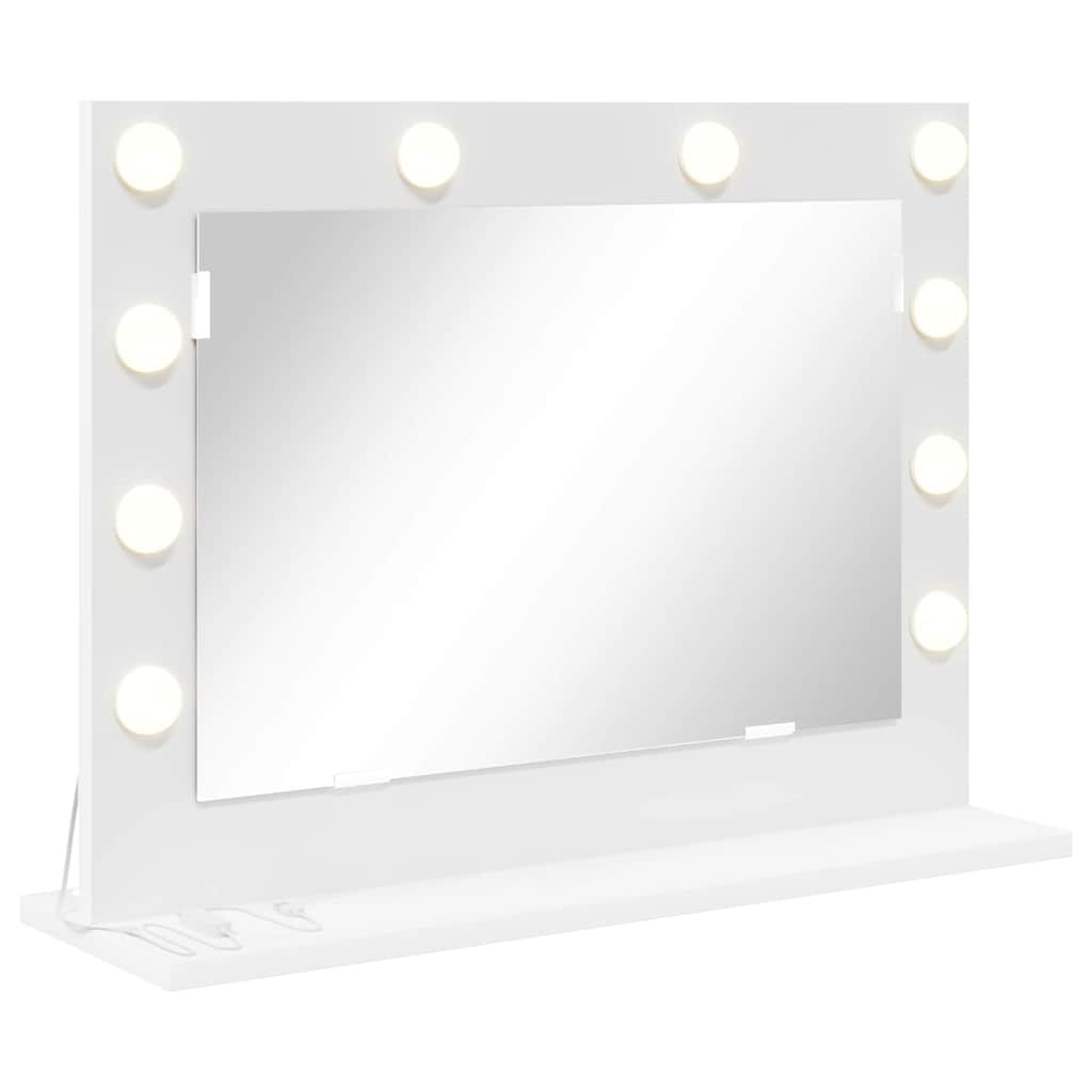 Vanity Mirror White 60 x 45 x 18 cm Glass and Engineered wood