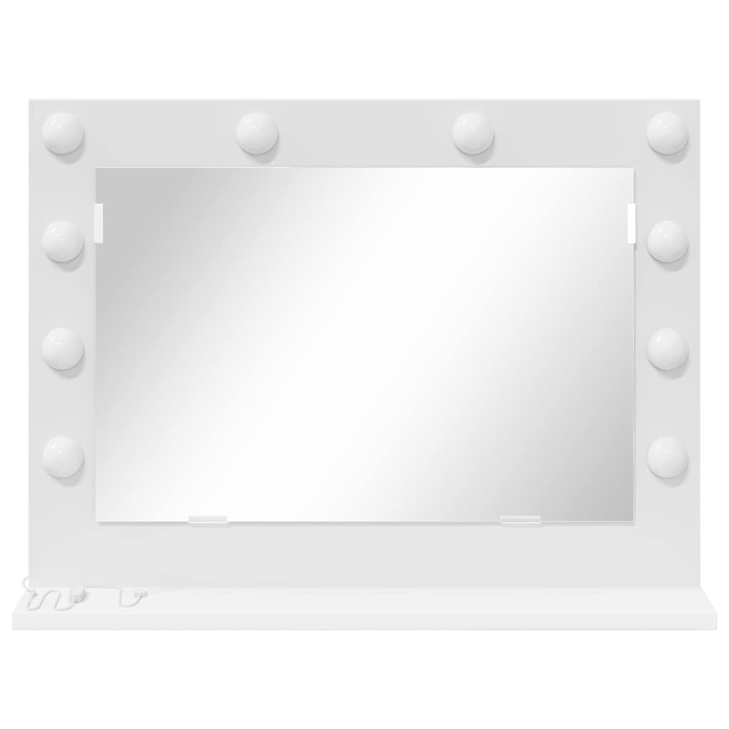 Vanity Mirror White 60 x 45 x 18 cm Glass and Engineered wood