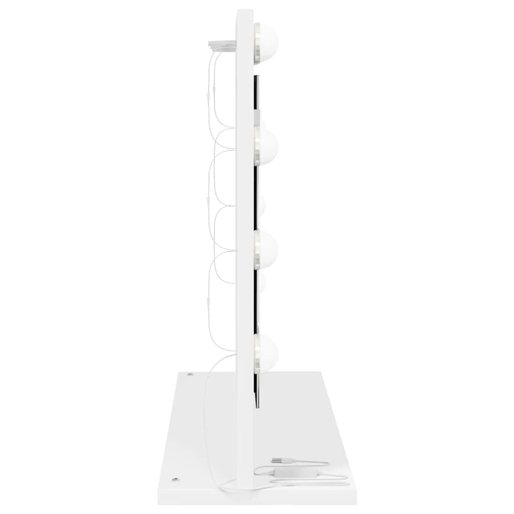 Vanity Mirror White 60 x 45 x 18 cm Glass and Engineered wood