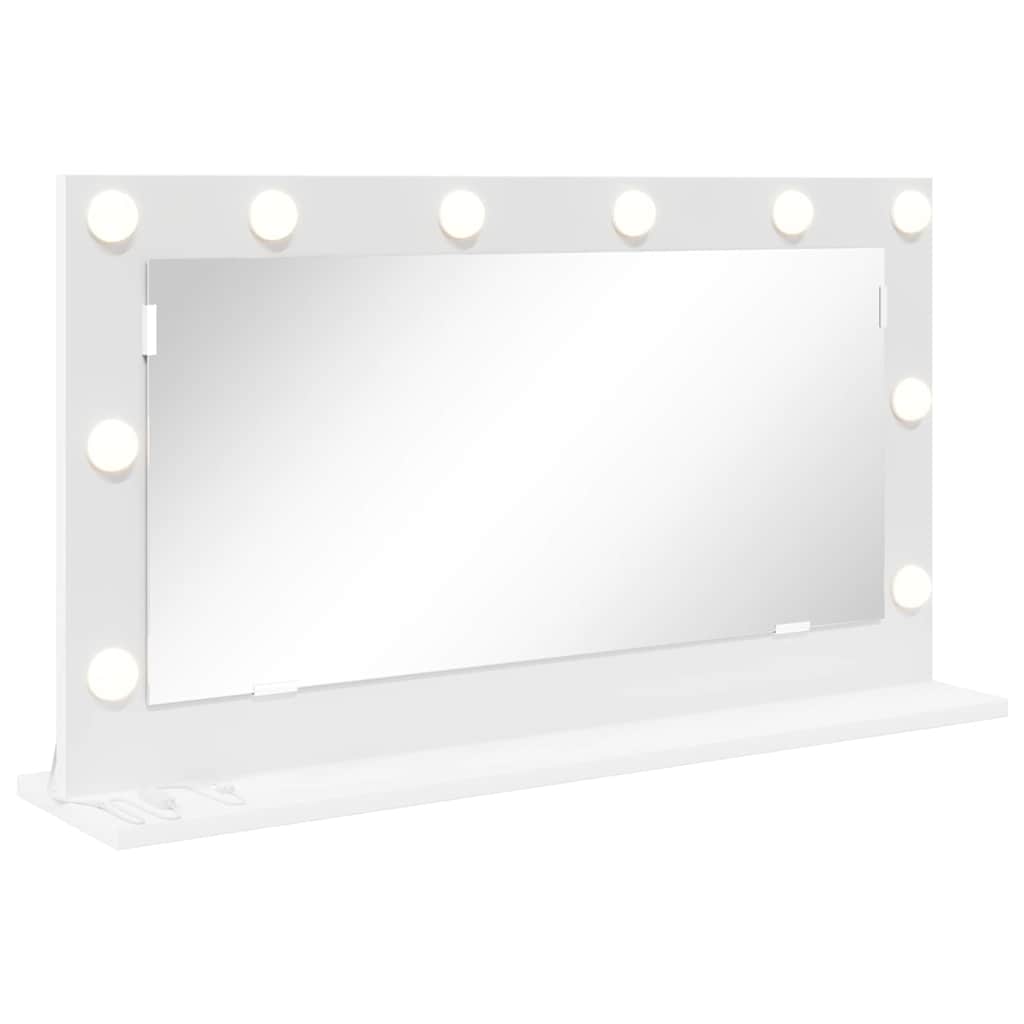 Vanity Mirror White 80 x 45 x 18 cm Glass and Engineered wood