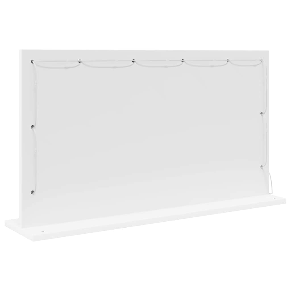 Vanity Mirror White 80 x 45 x 18 cm Glass and Engineered wood