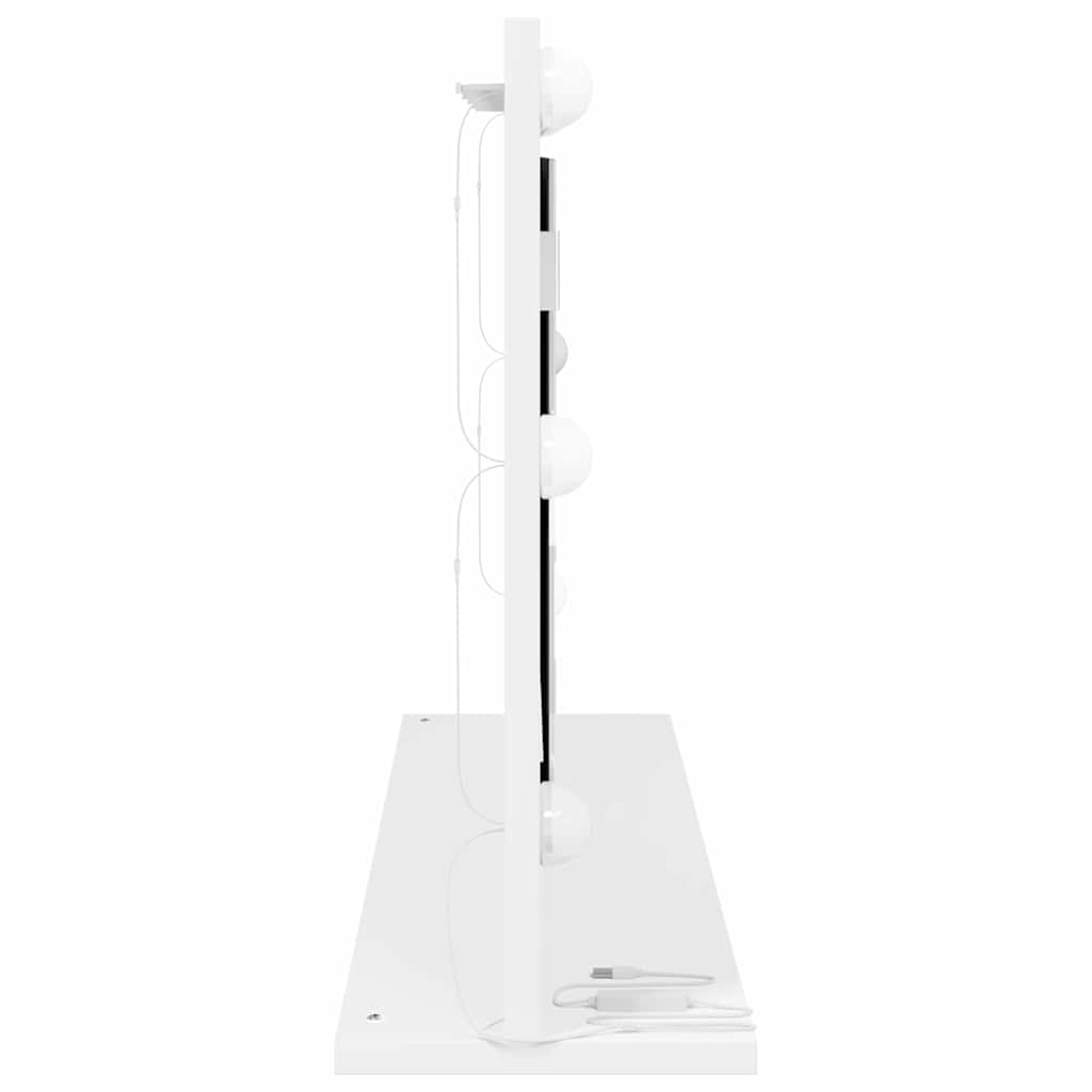 Vanity Mirror White 80 x 45 x 18 cm Glass and Engineered wood