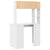 Desk with Shelf White 91 x 50 x 149 cm Engineered wood