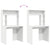Desk with Shelf White 91 x 50 x 149 cm Engineered wood