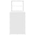 Desk with Shelf White 113 x 54 x 120 cm Engineered wood