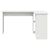 Desk with Shelf White 142 x 102 x 73 cm Engineered wood
