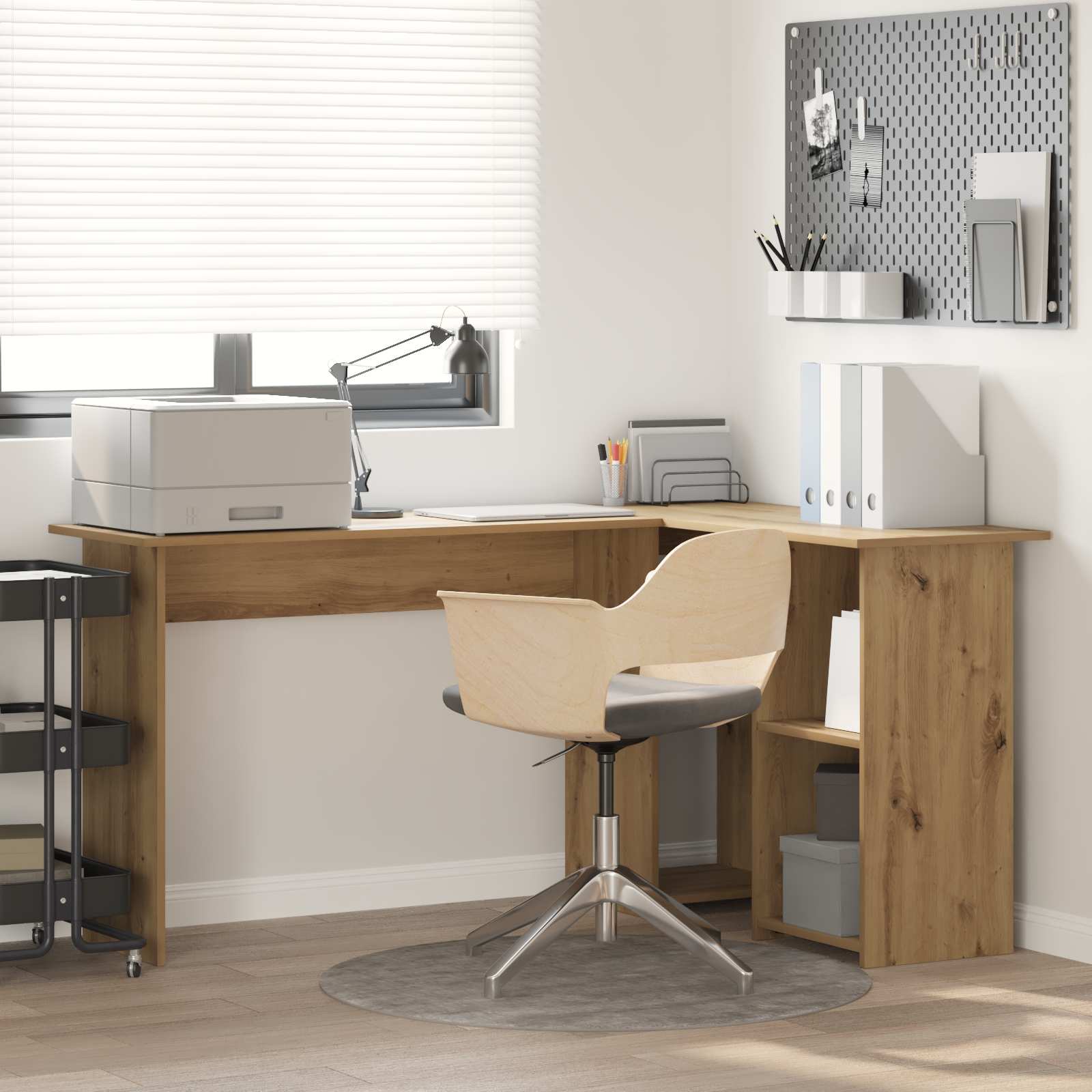 Desk Artisan Oak Engineered Wood 142 x 102 x 73 cm