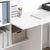 Desk with Shelf White 131.5 x 50 x 106.5 cm Engineered wood