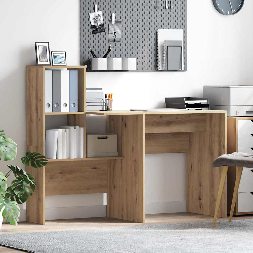 Desk Artisan Oak 131,5 x 50 x 106,5 cm Engineered Wood