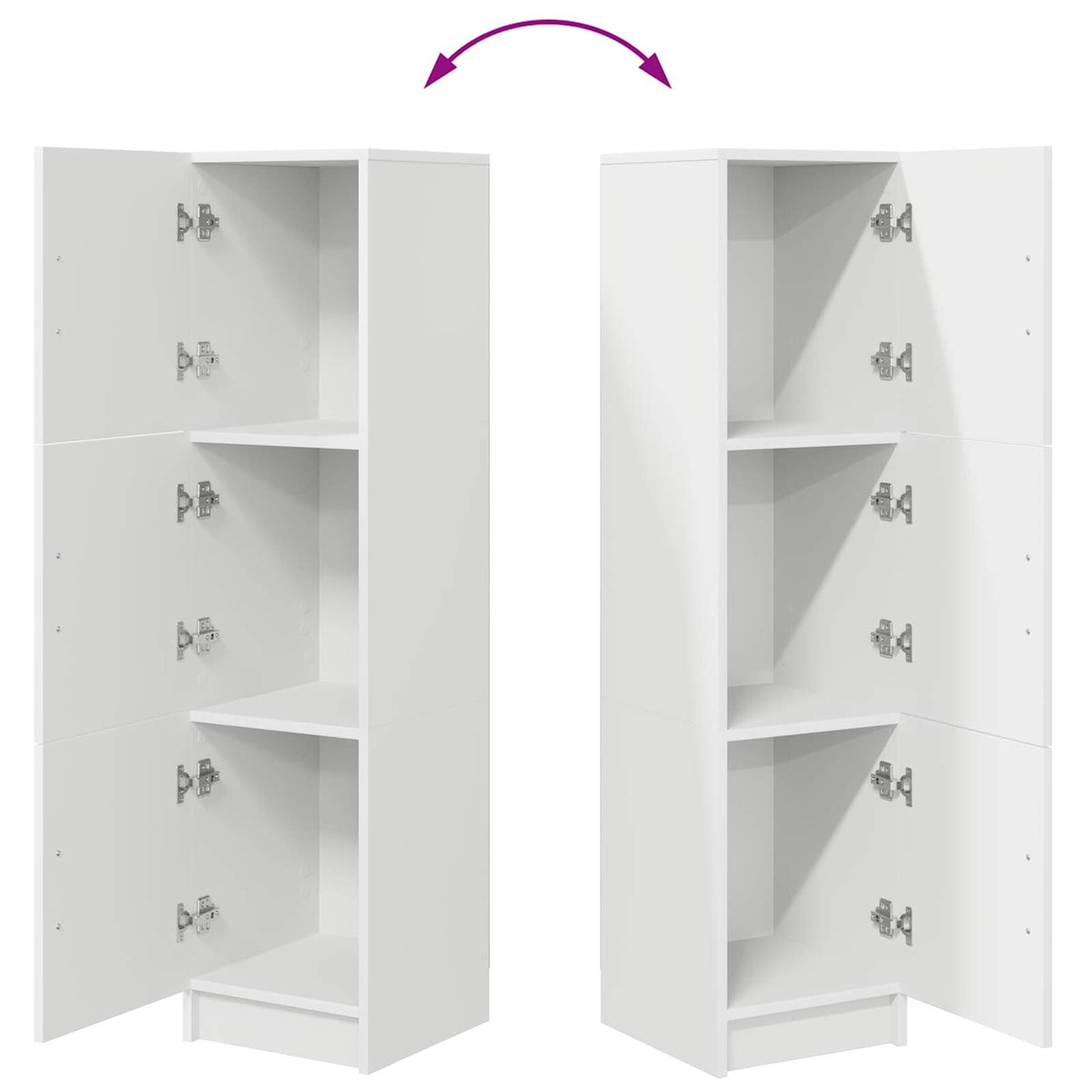 Highboard White 31.5 x 32 x 122.5 cm