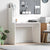 Desk with Shelf White 102 x 50 x 124 cm Engineered wood